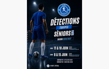 DETECTIONS JOUEURS FUTSAL SENIORS