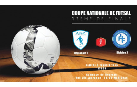 Match FUTSAL 32° de finale de coupe de France