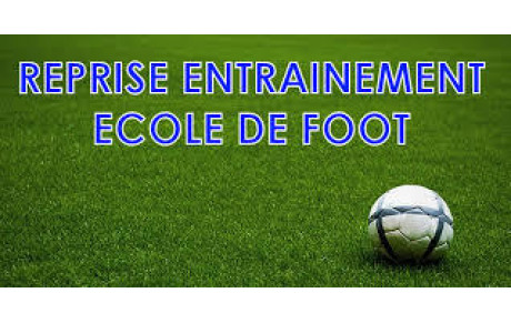 Séances découverte du foot et reprise pour l'école de foot
